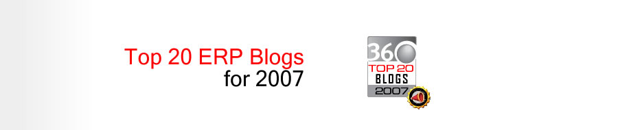 Top ERP Blogs 2007