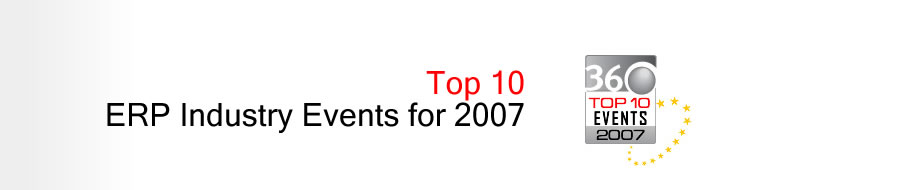 Top ERP Events for 2007